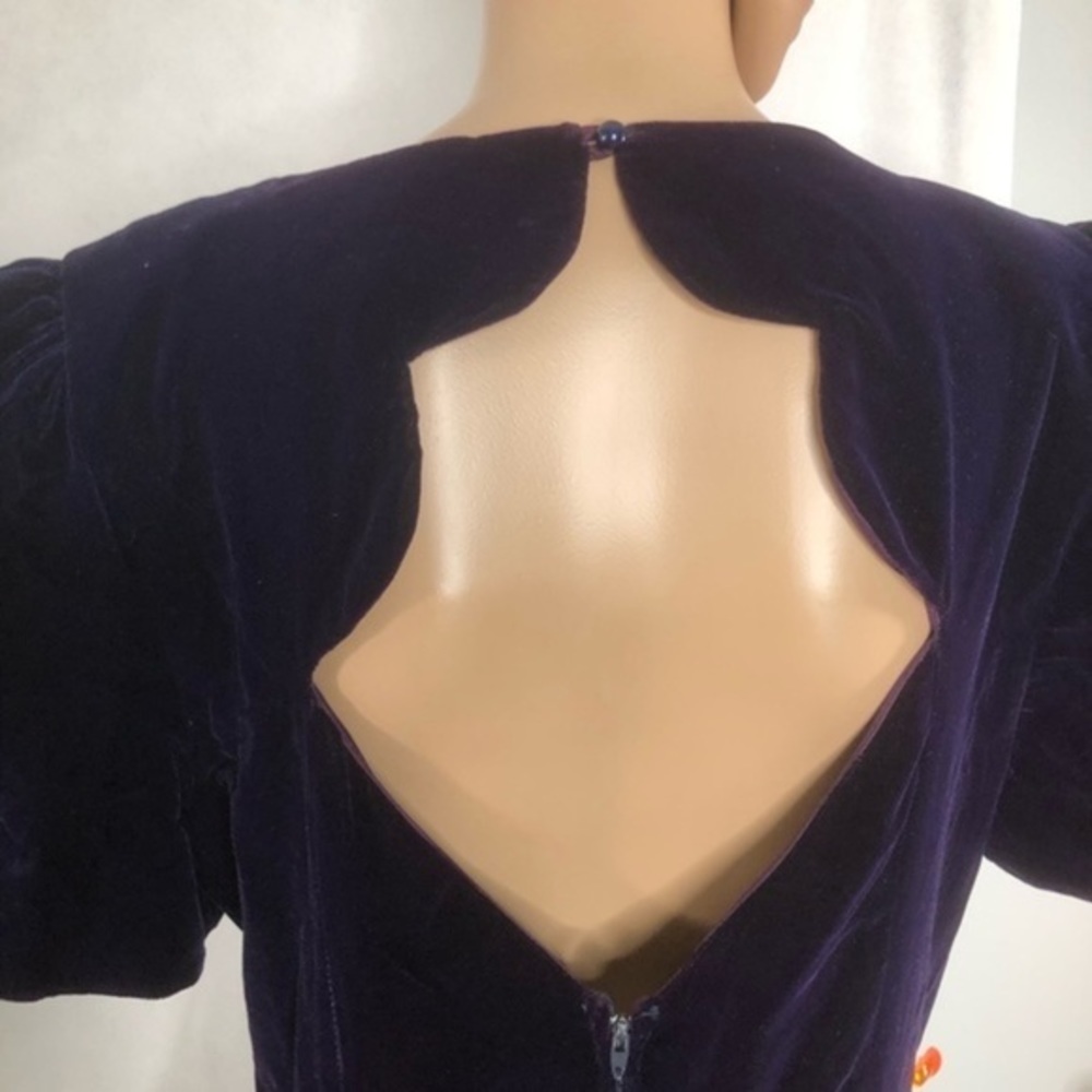 𝅺Karen Lukas vintage dress in rich velour - Picture 8 of 16